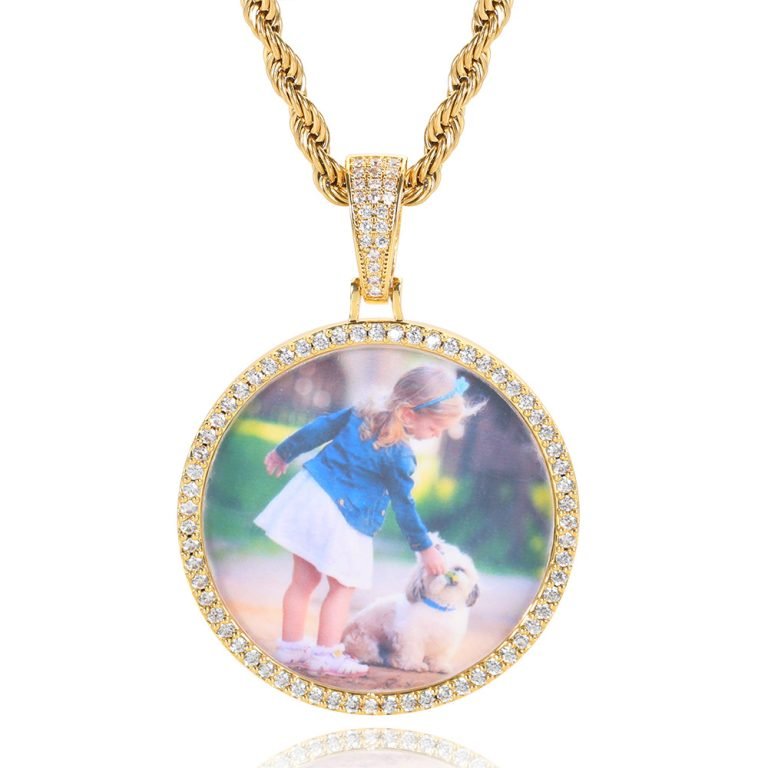 Custom Photo Round Necklace