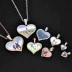 Collection of custom photo necklaces personalized picture jewelry pendants