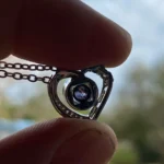 Personalized Heart Photo Necklace For Lover photo review