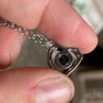 Personalized Heart Photo Necklace For Lover photo review