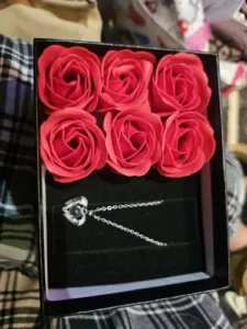 Personalized Heart Photo Necklace For Lover photo review