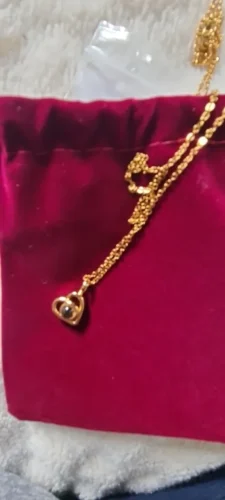 Personalized Heart Photo Necklace For Lover photo review