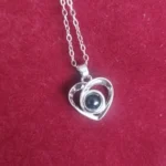 Personalized Heart Photo Necklace For Lover photo review